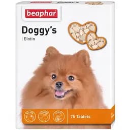 Ласощі Beaphar Doggy's + Biotin з біотином для собак 75 шт. (12507)