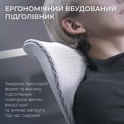 Ігрове крісло Sihoo DORO S300 Mesh Light Grey (S300-M202) - мініатюра 10