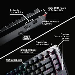 Клавіатура HyperX Alloy Rise 75 Black UA (91Y91AA) [126664] - мініатюра 8