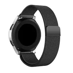 Металевий ремінець Watchbands Milanese Loop Samsung Galaxy Watch 46mm Silver Samsung Gear S3 - чорний (WB004METALBLACK20MM) - мініатюра 2