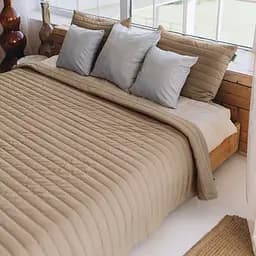 Набор Sonex Nassau: покрывало двухстороннее 240х220 см + наволочка 70х50 см 2 шт. коричневый (SO102517)