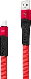 Кабель XO Type-C NB127 Spring 2.1A/1.2m Red