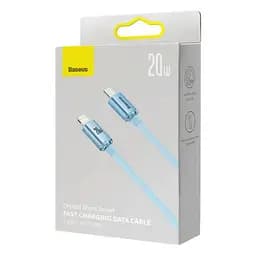 Кабель Baseus Gem Fast-Charging Data Cable USB-C to iP 20W 2 м Galaxy блакитний - мініатюра 2