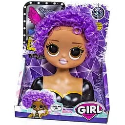 Кукла для причесок GIRL Fashion Metr+ LK1071 Фиолетовые волосы