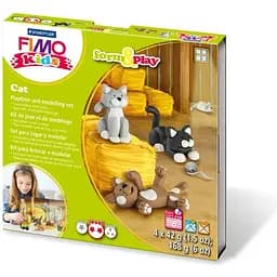 Набор пластики Fimo kids Кошки 4 цвета 42 г 