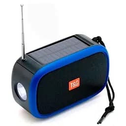 Портативна колонка TG 632 з функцією гучного зв'язку радіо ліхтар сонячна батарея Синій