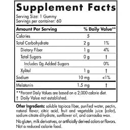 Амінокислоти Nordic Naturals Мелатонінові жувальні цукерки зі смаком малини 1.5 мг 60 шт. - мініатюра 2