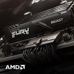 Модуль памятi DDR4 2x16GB/3200 Kingston Fury Beast Black (KF432C16BBK2/32) - мініатюра 2