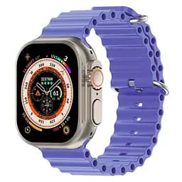 Силіконовий ремінець на смарт-годинник для Apple Watch 38,40,41,42 mm, Ocean Band, lilac, зі зручною застібкою, для годинника епл вотч, спортивний, ArmorStandart (ARM74237) - мініатюра 2