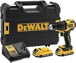 DeWALT Дриль-шурупокрут ударний DeWalt XR Li-Ion 18В акб 2А·рік 65Нм 450-1650об/хв патрон 13мм кейс 1.2кг - мініатюра 7
