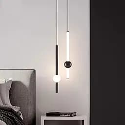 Led світильник чорний у вертикальній формі 60 см на 3 режими | Арт. YG 517B/600 VL BK | Line F - мініатюра 7