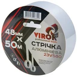 Лента клейкая алюминиевая Virok 48мм х 50м 40мкм (23V580)
