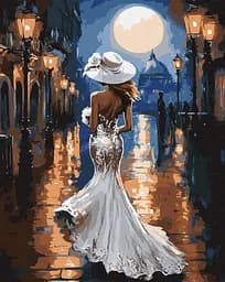 Набір для розпису по номерах Вечір стилю, Ideyka, 40x50 см, КНО8553