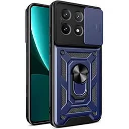 Чехол накладка с кольцом Armor Guard Shield Xiaomi Poco X6 Pro 5G Dark Blue (35022_3344798)