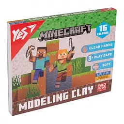 Пластилин Yes Minecraft, 16 цветов, 320 г