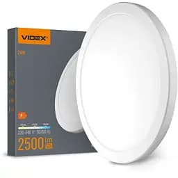 Світильник LED Videx круглий DL6R 24W 3000K-4000K-6500K White (VL-DL6R-24CW)