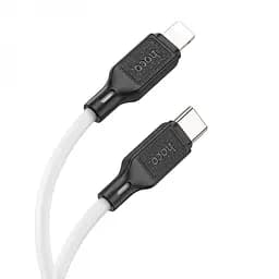 Кабель Hoco X90 Cool silicone PD charging data cable for iP білий - мініатюра 3