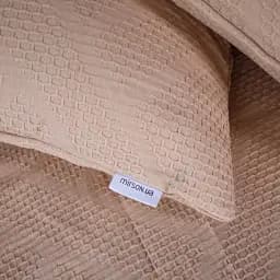 Простирадло MirSon №20-01 Waffle Bej 200x220 см бежеве (2200011032801)