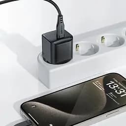 Зарядное устройство Acefast 1xUSB-C 30W Gan A77 mini Fast Charger Black (6974316282662)