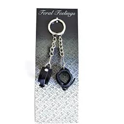 Брелок Feral Feelings Наручники з пряжкою Чорний