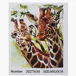 Алмазна мозаїка "Жирафи" JS 27630 TK Group, 20х30 см, в коробці (6900066394270)