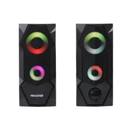 Колонки 2.0 Maxxter CSP-U002RGB Black, 2 x 3 Вт, пластиковий корпус, живлення від USB, RGB підсвічування, керування спереду - мініатюра 3