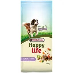 Сухий корм Happy Life Senior Light with Chicken для літніх собак 15 кг (5410340311080)