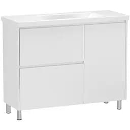 Тумба для підлоги RJ Forma-XO з умивальником Como K32-004-BOX 80 см Білий RJFU013-0180WHSET(RJFU013-0180WH+K32-004-BOX) Білий
