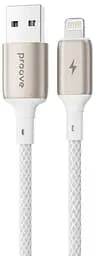 Кабель Proove Dense Metal USB to Lightning 2.4A (1m) white (CCDM20001102)