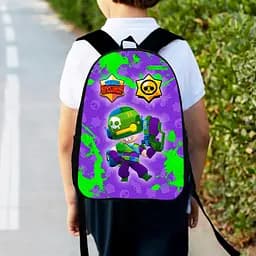 Рюкзак детский бравл старс 34х27см, городской ранец для мальчика с принтом (00380)