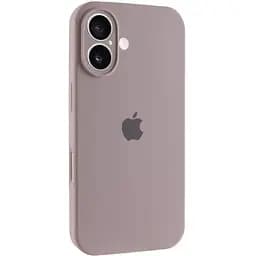 Чехол Epik Silicone Case Full Camera Protective (AA) для Apple iPhone 16 Plus (6.7) Серый/Lavender