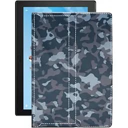 Чехол StatusCASE из экокожи для планшета Lenovo Tab 4 10 X304L LTE Хаки-синий