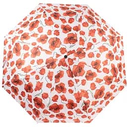 Женский складной зонтик полуавтомат Happy Rain 88 см белый