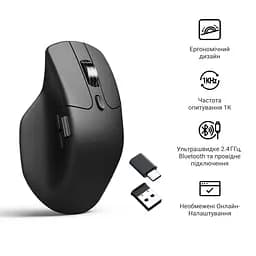 Миша бездротова Keychron M6S WL Black (M6S-A72) - мініатюра 6