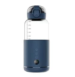 Пляшка з підігрівом для дитячого харчування та напоїв 300 мл з акумулятором підігрівач термос для дитячого харчування Синій Yiwu HW01BL