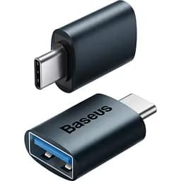Перехідник OTG USB 3.1 AF to USB-C blue Baseus (ZJJQ000003) - мініатюра 3