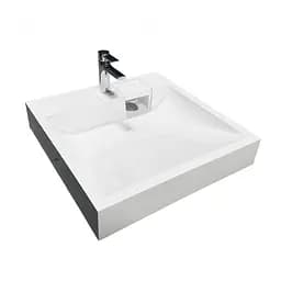 Умивальник на пральну машину без переливу Adamant Washer New White штучний камінь - мініатюра 1