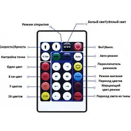 Гірлянда Brille 1936-03u Smart RGB 100 Led USB Bluetooth з пультом управління 20 м - мініатюра 5