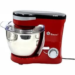 Стаціонарний міксер Domotec MS-1368, 3 види насадок 6 режимів 1500 Вт червоний (MS-1368_2085)