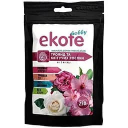 Мінеральне добриво ГТУ Ekote для троянд, гортензій та квітучих рослин тривалої дії 2-3 міс. 250 г (153380)