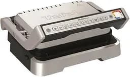 Гриль Tefal прижимной OptiGrll 2 в 1 Inox 2100Вт съемные пластины металл (GC772D30)