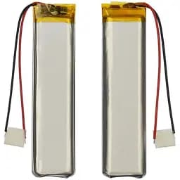 Акумулятор 652070P універсальний з контролером, 6,5 х 19 х 72 мм (650 mAh)/ для навушників, відеореєстраторів та іграшок