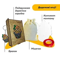 Пазл дерев'яний Апетитний Кексик, А5, Картонна коробка 35 елементів - мініатюра 5