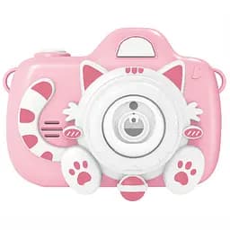 Фотокамера-генератор мыльных пузырей 1001 Kitty Children's camera Pink
