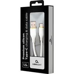 Кабель Cablexpert USB - USB Type-C (M/M), 2.1 A, 1.5 м, White (CC-USB2S-AMCM-1.5M-W) - мініатюра 2