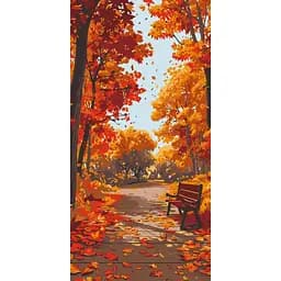 Картина по номерам "Осінній парк" 11572-AC 40х80 см