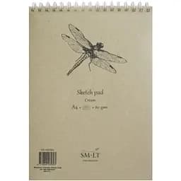 Альбом для эскизов на спирали SM-LT Art Authentic А4 80г/м2 100л кремовый цвет