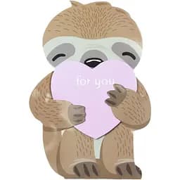 Блокнот дитячий Malevaro Звірята 3+ Лінивець з сердцем 78x116 мм 40 аркушів (52808)