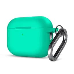 Силіконовий чохол для навушників Apple AirPods Pro 3, Hang Case, бірюзовий, ультратонкий захисний кейс товщиною 2 мм, захист від подряпин, пилу та ударів, компактний, з карабіном для кріплення, ArmorStandart (ARM88277)
