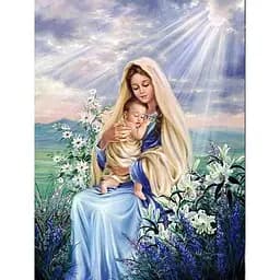 Алмазна мозаїка Чарівний діамант Світло любові Ікона на підрамнику 30x40 см  (2427353888)